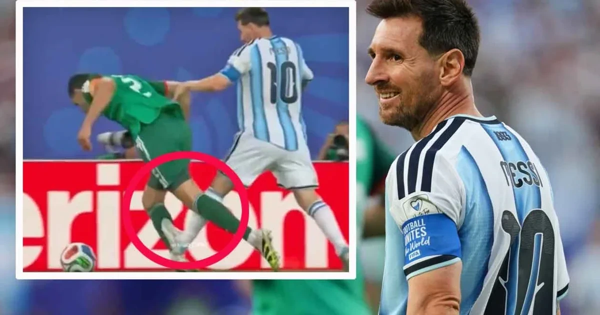 Sohle gegen Wade! Messi sieht nicht einmal Gelb