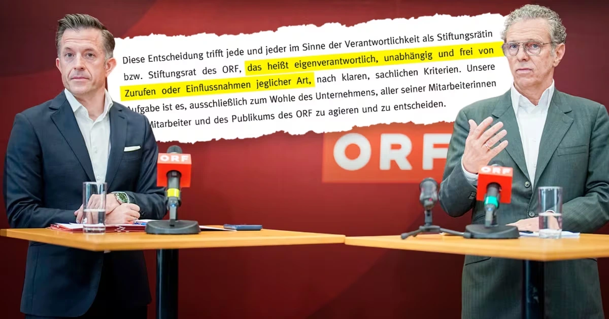 ORF-Bosse rufen Räte zu „freier Entscheidung“ auf