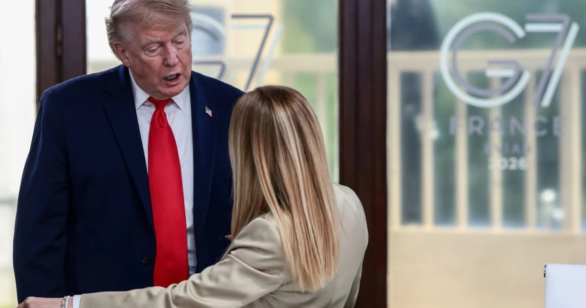 Trump und Meloni versöhnen sich bei G7-Gipfel