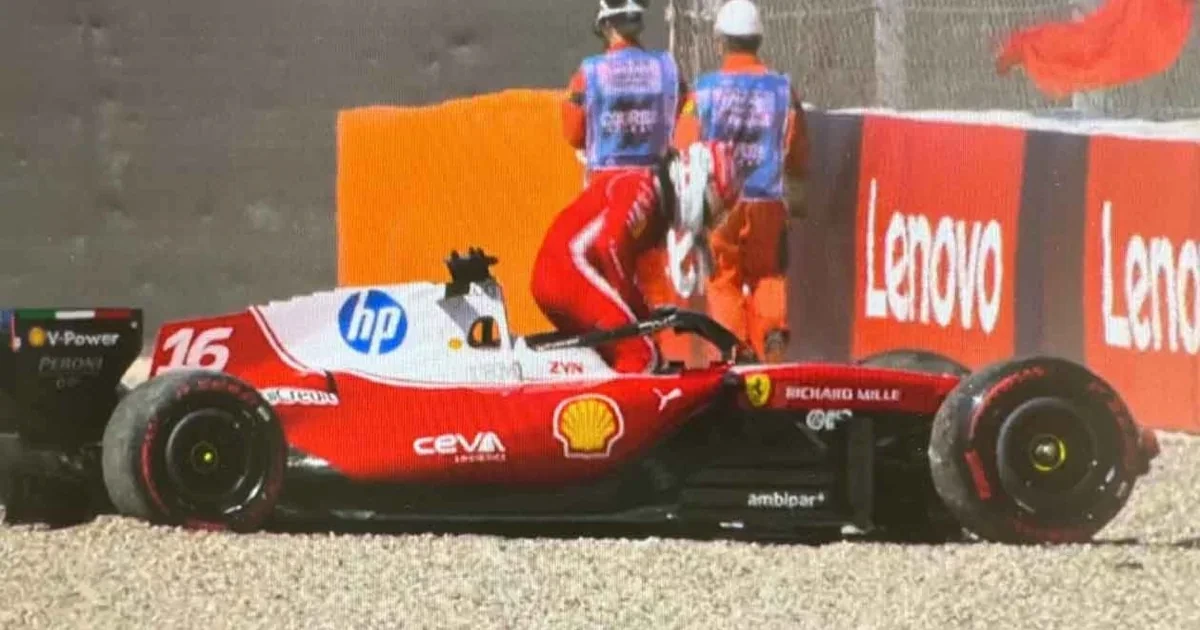 Leclerc schrottet im Qualifying seinen Ferrari