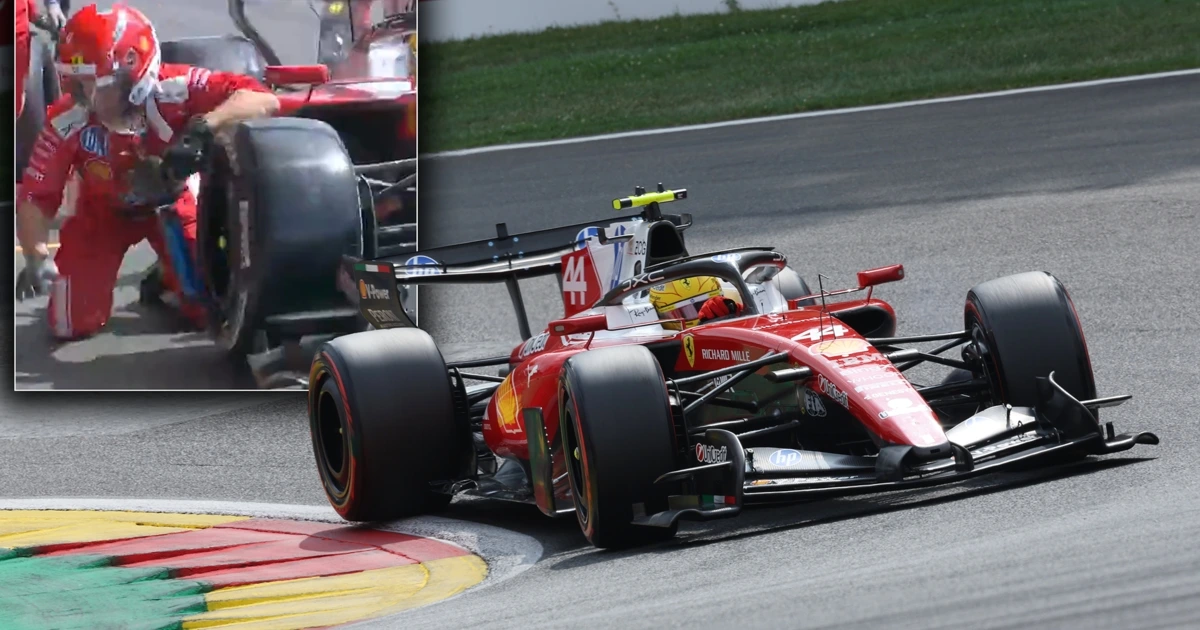 Schrecksekunde! Hamilton kollidiert mit Mechaniker