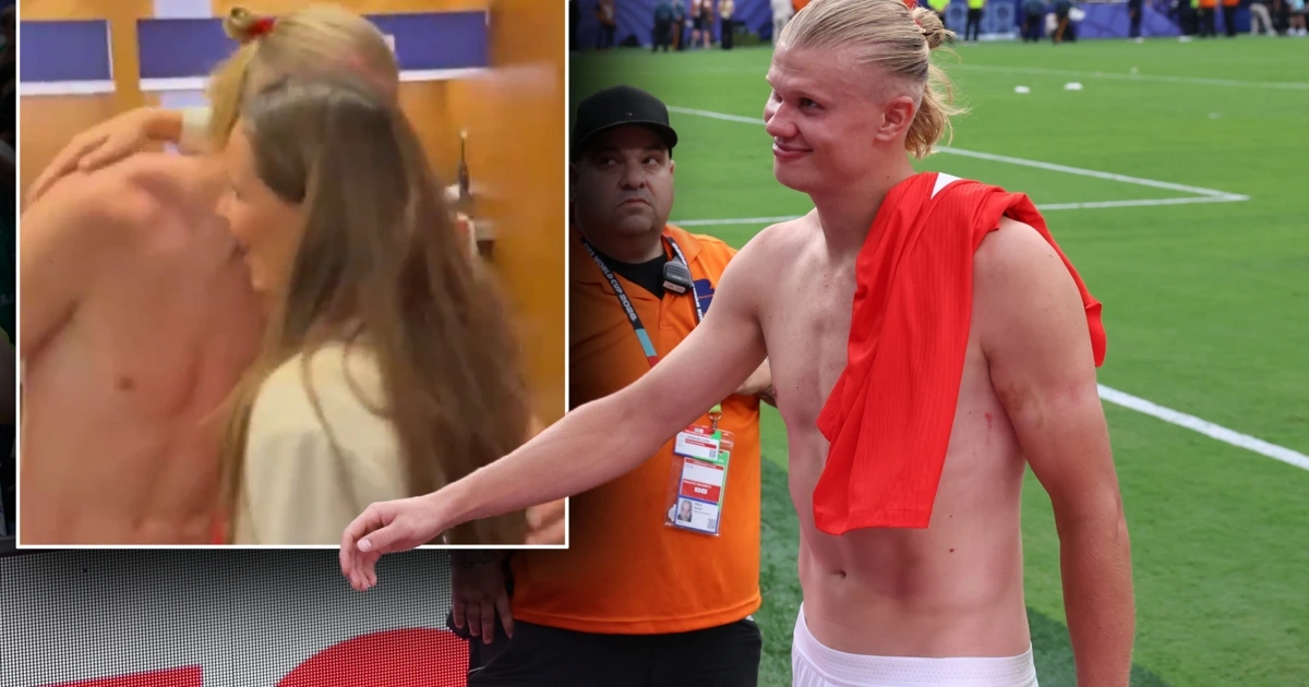 Prinzessin umarmt halbnackten Erling Haaland