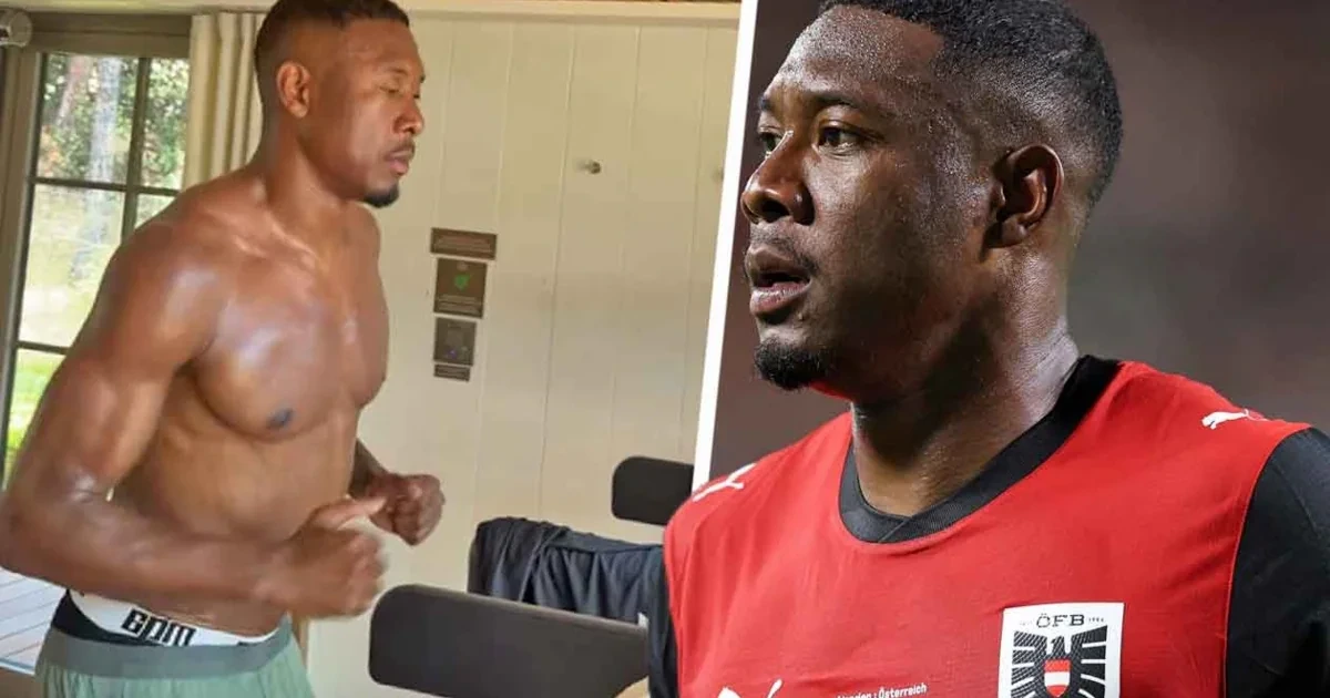 Bist du deppat! Alaba zeigt seinen Mucki-Body
