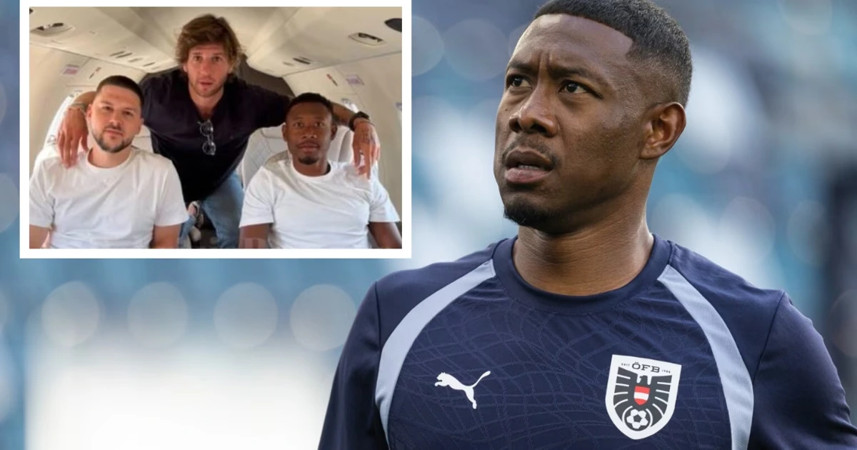 Alaba mit Privatjet zum Medizincheck nach Rom