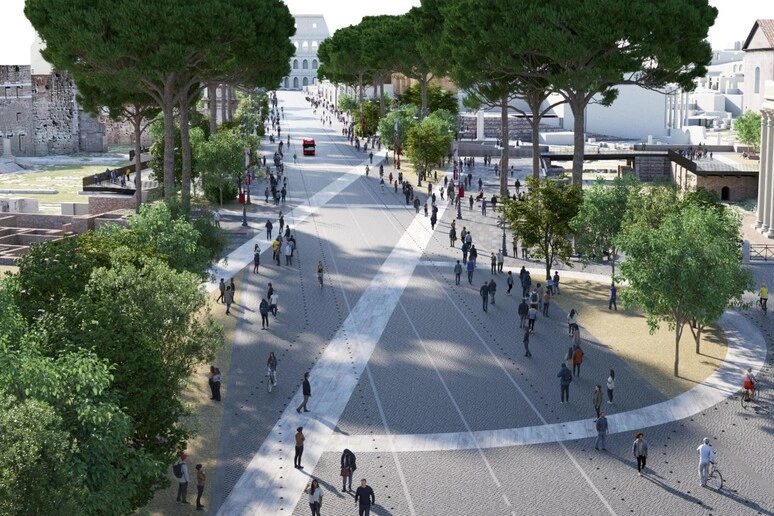 La Roma antica si trasforma, ai Fori Imperiali 'un grande boulevard'