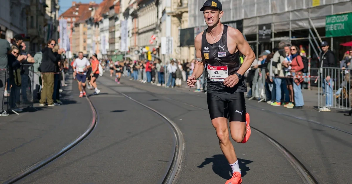 Nach dem Wickeln geht es direkt zum Marathon-Start