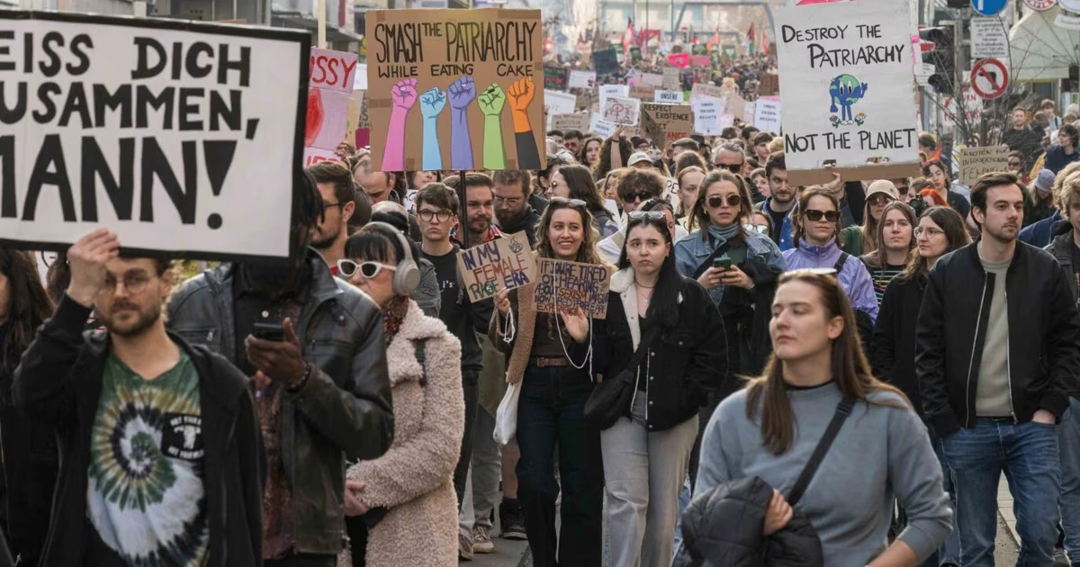 „Es reicht!“: Tausende Frauen legen Arbeit nieder