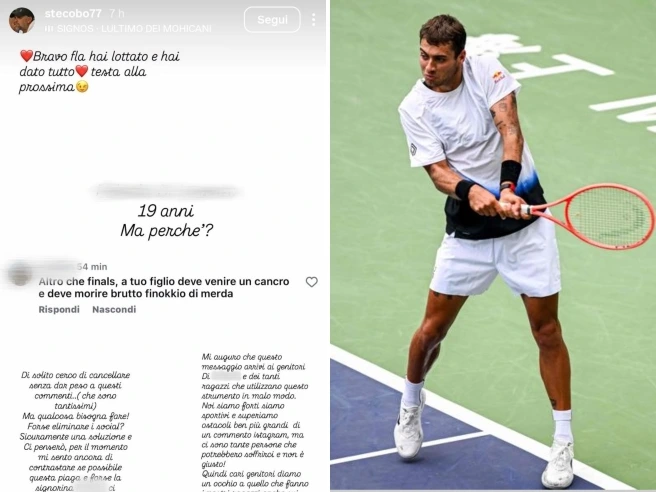 Cobolli perde a Shanghai e papà Stefano denuncia l'odio social: «Altro che Finals, tuo figlio deve morire con un cancro»